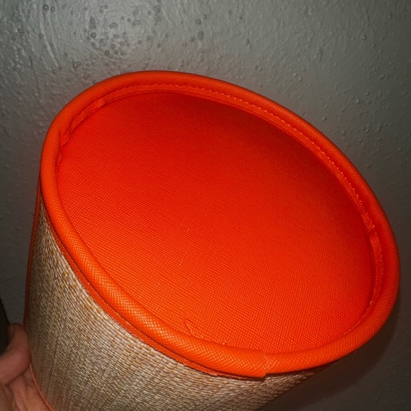 Stylish Orange and Tan Women's Bucket Bag - Picture 4 of 5